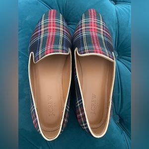 JCrew Plaid Loafers- 7.5